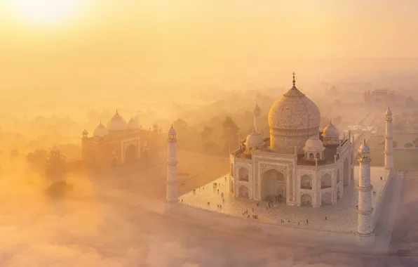 Picture India, Taj Mahal, mosque, the mausoleum