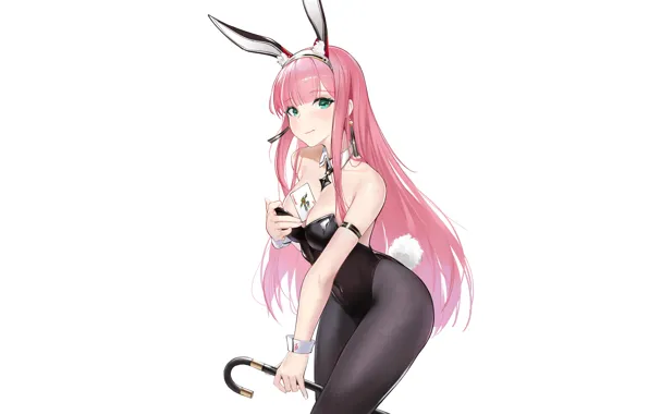 Picture girl, hot, sexy, pink hair, anime, pretty, bunny girl, usagi, Bunny suit