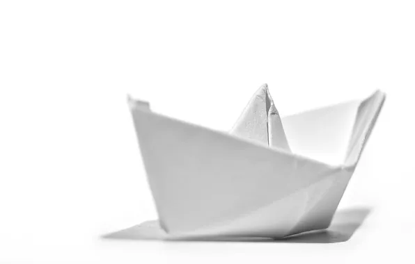 Picture paper, boat, origami