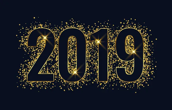 Picture background, New year, 2019
