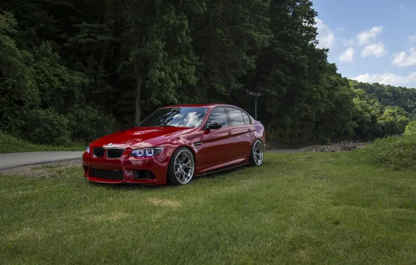 Picture Red, Road, E90, Wheels, M3