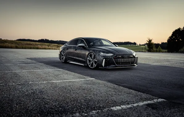Picture Audi, black, tuning, RS 7, 2020, V8 Biturbo, RS7 Sportback, 4.0 L., 962 л.с., HGP …