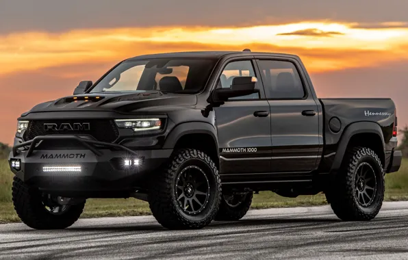 Picture power, pickup, Hennessey, RAM, 2021, Mammoth 1000