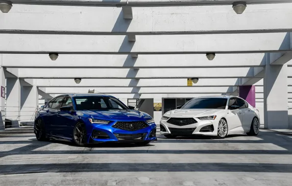 Picture Blue, White, Acura, TLX