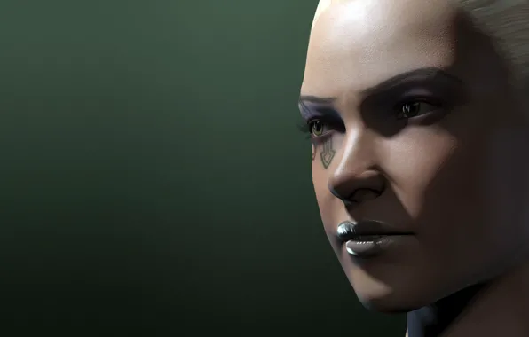 Picture girl, face, rendering, EVE Online