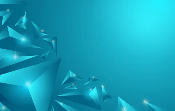 Picture background, geometry, turquoise, triangle