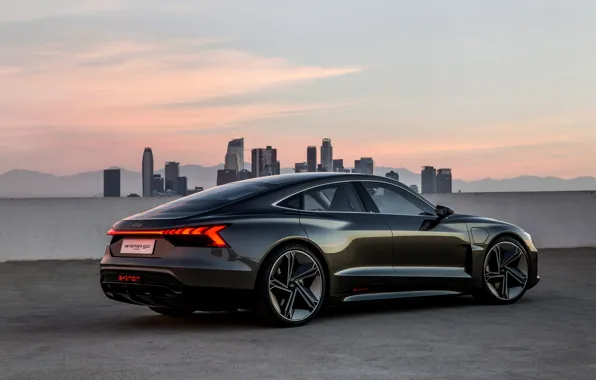 Picture roof, Audi, coupe, 2018, e-tron GT Concept, the four-door