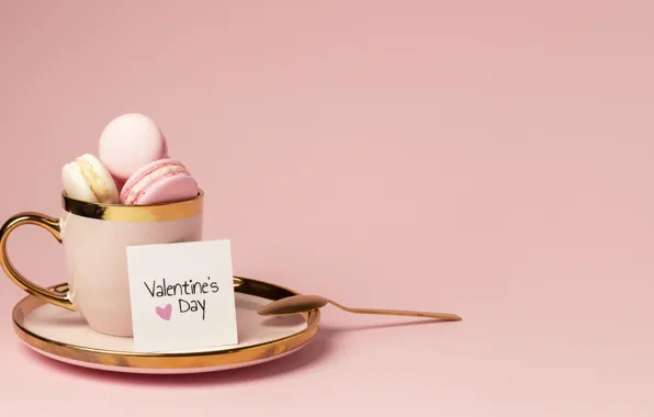 Picture love, romance, Cup, love, happy, pink, cup, romantic, 14 Feb, Valentine's Day, Valentine's Day, macarons, …