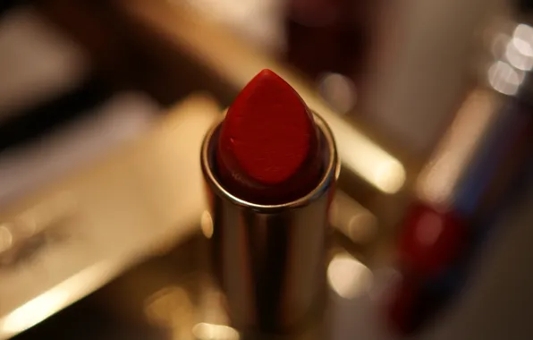 Picture red, bokeh, lipstick