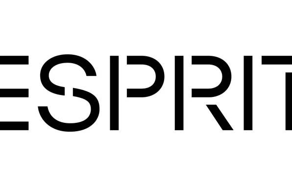 Picture logo, white, black, Esprit, esprit
