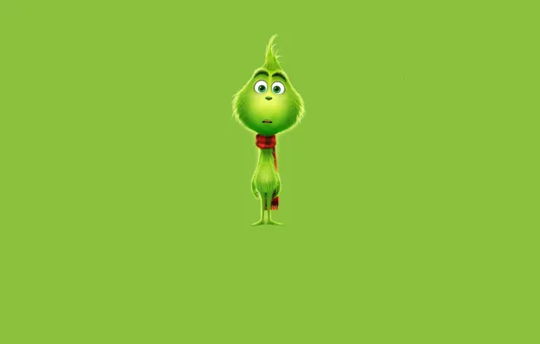 Picture green, background, cartoon, The Grinch, the Grinch