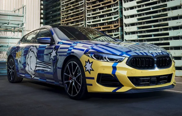 Picture BMW, Jeff Koons, M850i xDrive Gran Coupe, The 8 X Jeff Koons