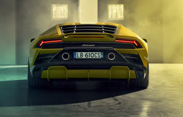Picture Lamborghini, rear view, Huracan, 2020, RWD, Huracan Evo