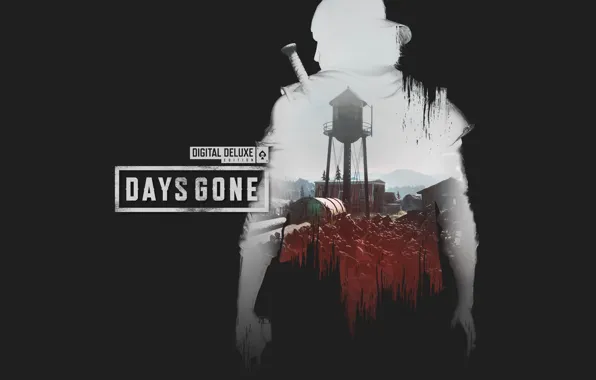 Picture Gone, biker, PS4, Days, Zombies, Days Gone, Appocalipse