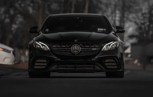 Picture Mercedes, Front, Black, Sedan, E63, W213, AMGs