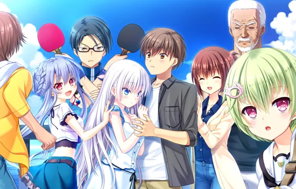 Picture the game, characters, Summer Pockets