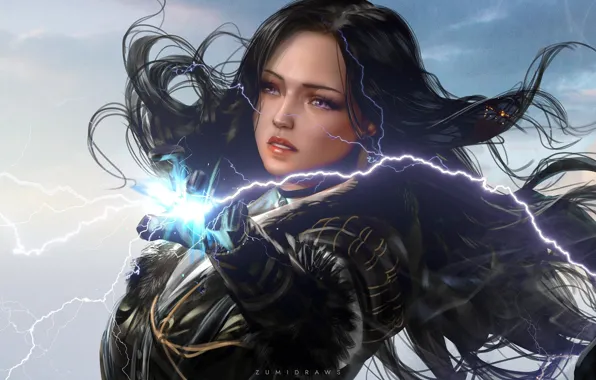 Picture girl, magic, The Witcher 3: Wild Hunt, Yennefer of Vengerberg