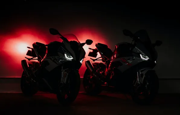 Picture bmw, light, darkness, S1000RR, motocycles