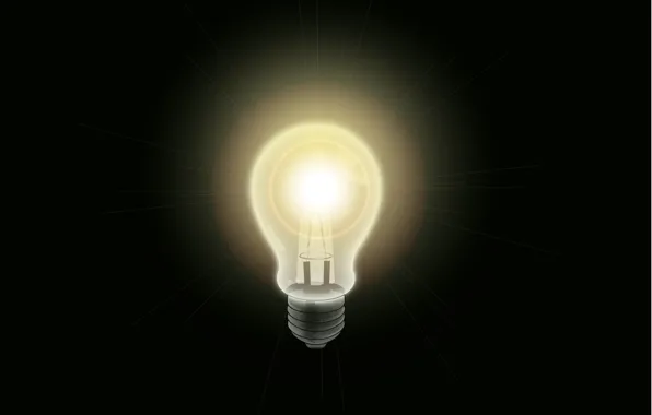 Picture light bulb, light, background, electric