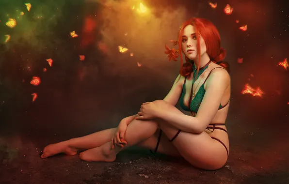 Picture cosplay, Triss, based on the game