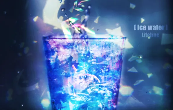Picture ice, water, glass, by Lifeline