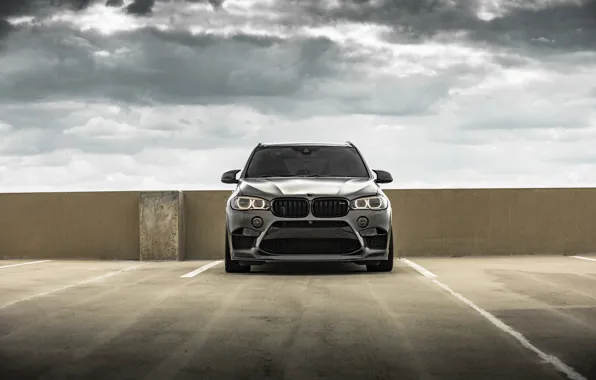 Picture BMW, Clouds, Sky, Front, Face, X5M, F85