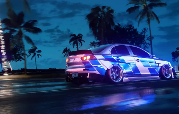 Picture Mitsubishi, Lancer, NFS, Electronic Arts, Need For Speed, 2019, Need For Speed: Heat