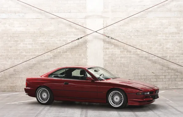 Picture BMW, Red, Front, Side, Alpina, BMW 8 Series, B12, B12 5.7, Front and Side, Alpina …