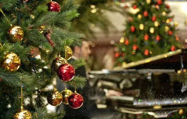 Picture Decoration, Holiday, Holiday, Christmas Tree, Decorations, Beautiful Toys, Новогодняя Ёлка, Красивые Игрушки