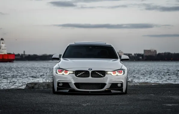 Picture BMW, Sky, White, Evening, 330i, F80, Sight