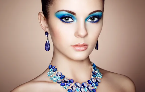 Picture look, girl, decoration, style, photo, portrait, earrings, makeup, Oleg Gekman