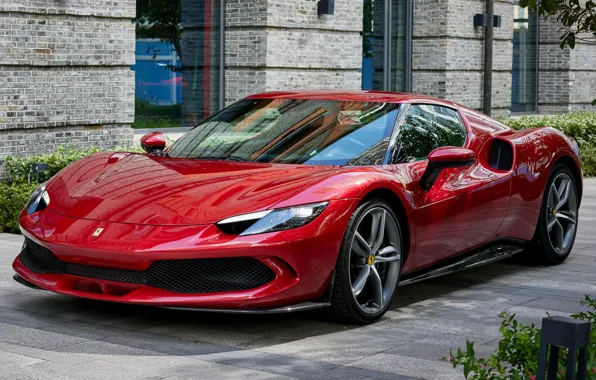 Picture design, Ferrari, sports car, 296 GTB