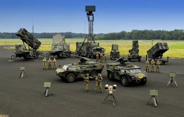 Picture gun, soldier, weapon, man, army, Netherlands, radar, armored, seifuku, air defense, radar TRML-3D/32, radar MIM-104 …