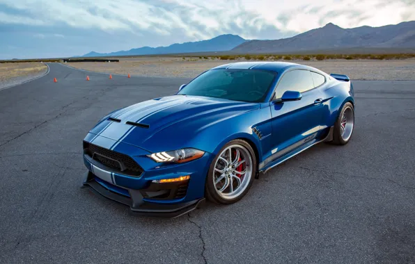Picture Mustang, Ford, Shelby, Ford Mustang, Blue, Front, Side, Super Snake, Shelby Super Snake, Front and …