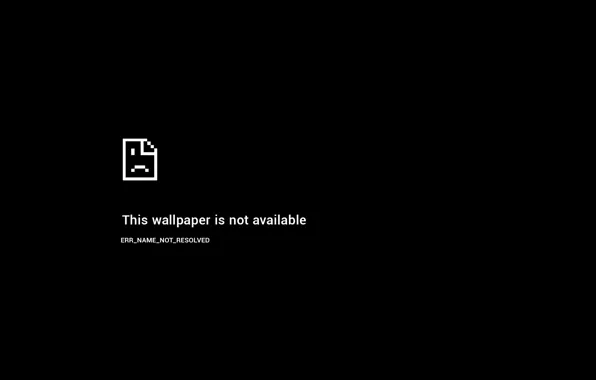 Picture minimalism, black background, error, simple background, wallpaper not available, Windows error, page not found