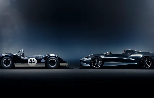 Picture widescreen, supercars, Mclaren, dark background, McLaren Elva, McLaren Elva M1A
