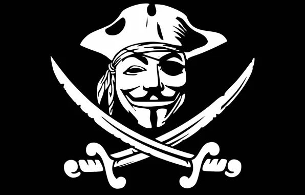 Picture logo, pirates, swords, anonymous
