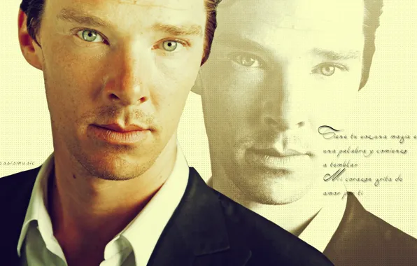 Picture look, background, texture, point, male, actor, Benedict Cumberbatch, Benedict Cumberbatch, by happinessismusic
