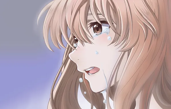 Picture background, art, girl, tears, drama, Form voice, You No Katachi