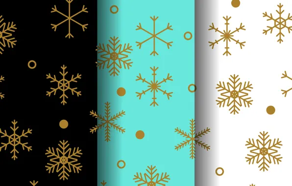 Picture winter, snowflakes, pattern