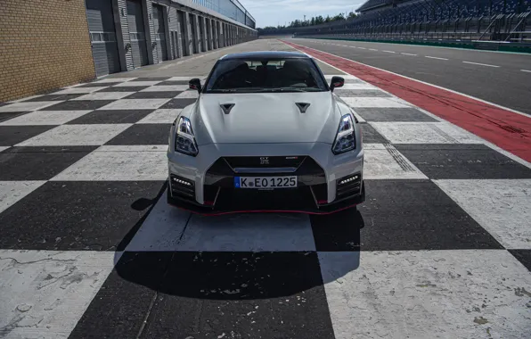 Picture white, before, Nissan, GT-R, R35, Nismo, 2020, 2019
