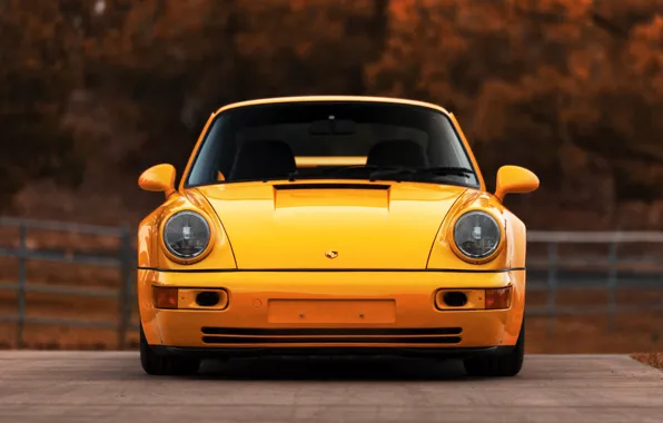 Picture Auto, Yellow, 911, Porsche, Machine, Porsche 911, Carrera, 1993, Porsche 911 Carrera, 911 Carrera RS, …