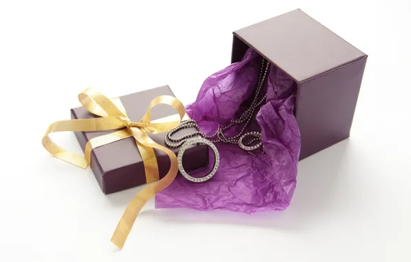 Picture box, gift, pendant, chain, Birthday, Iryna Melnyk