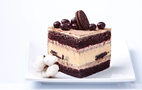 Picture chocolate, cake, cream