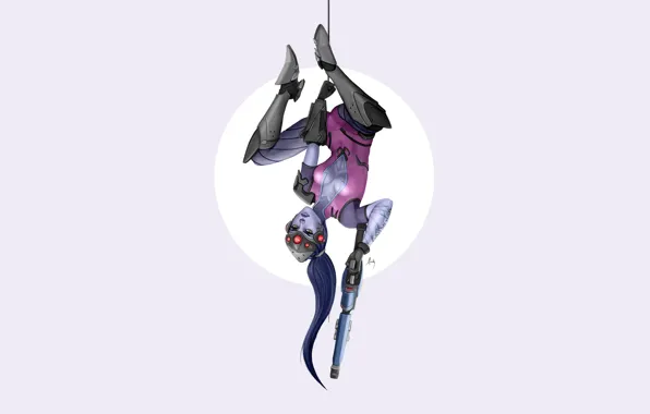 Picture Minimalism, Figure, The game, Blizzard, Art, Art, Sniper, Game, Amelie, Illustration, Character, Characters, Fan art, …