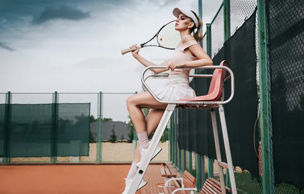 Picture pretty, tennis, pose, Anton Kharisov