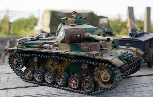 Picture toy, tank, model