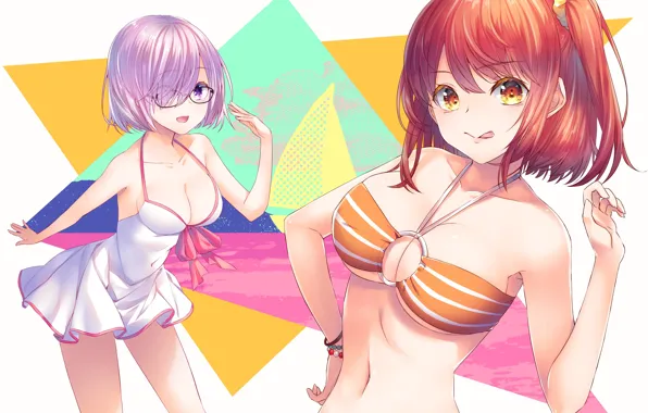 Picture Girls, Summer, Swimwear, Fate / Grand Order, The destiny of a great campaign