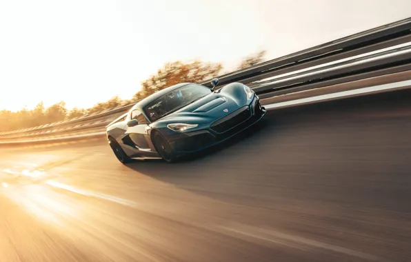 Picture road, electric vehicle, speed record, rimac nevera