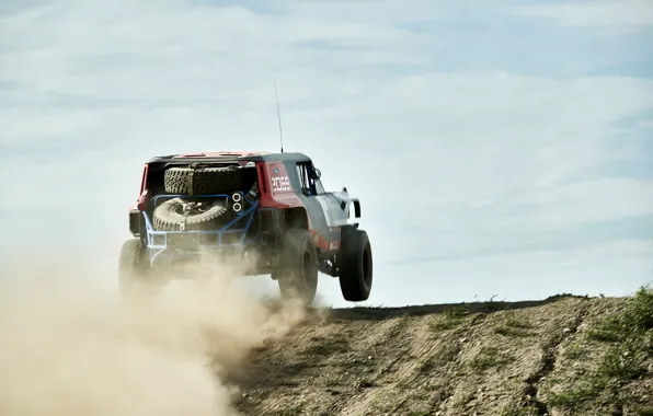Picture road, the sky, Ford, dust, 2019, Bronco R Race Prototype